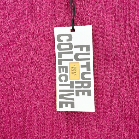 Future Collective with Jenny K. Lopez Crewneck Sheer Sweater Top NEW S - Picture 9 of 10